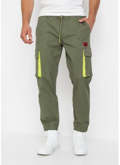 Pantaloni cargo con elastico in vita, loose fit, RAINBOW