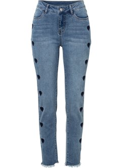 Jeans elasticizzati con cuori, BODYFLIRT