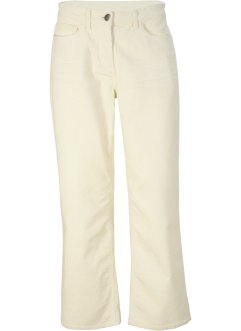 Pantaloni capri elasticizzati con elastico Bonprix Donna Abbigliamento Pantaloni e jeans Pantaloni Pantaloni capri Bianco 