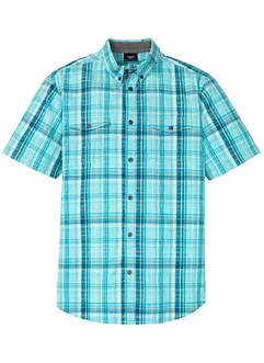 Camicia in seersucker a maniche corte, bonprix