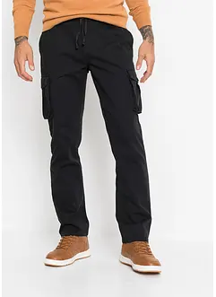 Pantaloni cargo regular fit in puro cotone, straight, bonprix