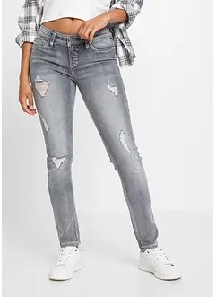 Jeans skinny con effetto distrutto, bonprix