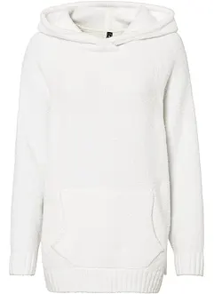 Maglione in pile teddy con cappuccio, bonprix