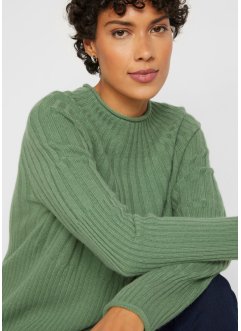 Maglione di lana a collo alto con Good Cashmere Standard®, bpc selection premium
