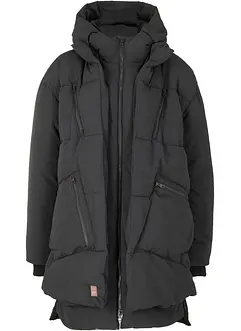 Giacca invernale oversize con cappuccio in poliestere riciclato, bonprix