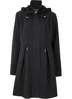 Cappotto svasato con cappuccio e pinces, bonprix