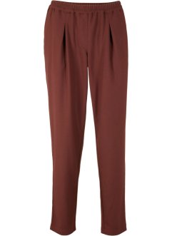 Pantaloni in simil lana con elastico in vita loose fit, bpc bonprix collection