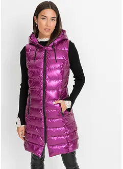 Gilet trapuntato lucido, bonprix