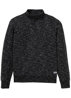 Felpa con colletto e zip, bpc bonprix collection