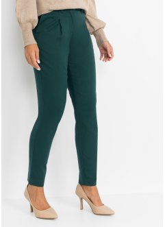 Donna Abbigliamento da Pantaloni casual PantaloneBaroni in Cotone di colore Verde eleganti e chino da Pantaloni lunghi 