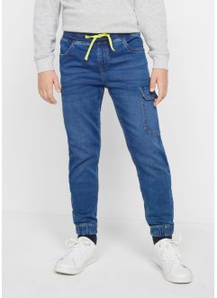 Jeans cargo in felpa, slim fit, John Baner JEANSWEAR