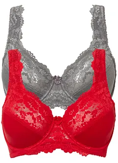 Reggiseno minimizer con ferretto (pacco da 2), bonprix