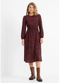 Abito midi a fiori, bonprix