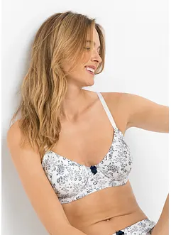 Reggiseno in misto cotone con ferretto (pacco da 3), bonprix
