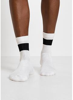 Calzini termici da tennis con spugna all'interno e cotone biologico (pacco da 5 paia), bpc bonprix collection