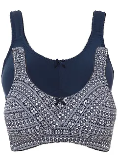 Reggiseno senza ferretto con cotone biologico (pacco da 2), bonprix