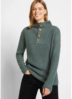 Maglione strutturato con bottoni, bonprix