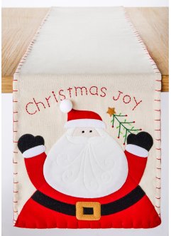 Runner tavolo con Babbo Natale e pupazzo di neve, bpc living bonprix collection
