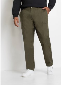 Pantaloni termici elasticizzati regular fit con tasche cargo, dritti, bpc bonprix collection