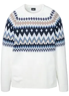 Maglione norvegese con poliacrilico riciclato, bonprix