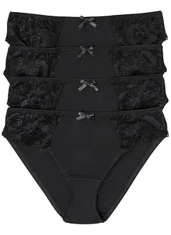 Slip con pizzo (pacco da 4), bonprix