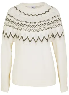 Maglione norvegese accollato, bonprix