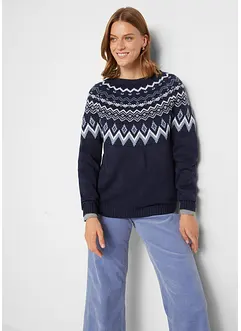 Maglione norvegese accollato, bonprix