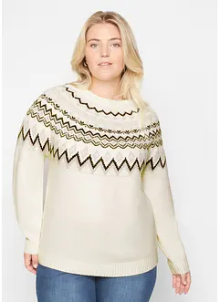 Maglione norvegese accollato, bonprix