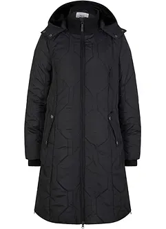 Cappotto corto con trapuntatura a diamante e zip laterali, bonprix