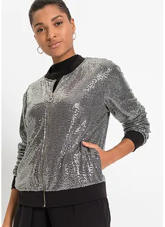 Bomber con paillettes, bonprix