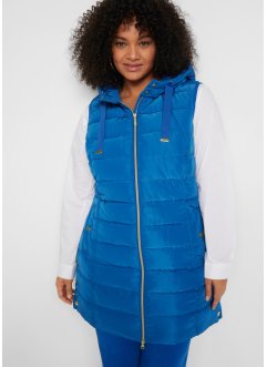 Gilet lungo trapuntato lucido, bonprix