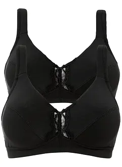 Reggiseno senza ferretto  con cotone biologico (pacco da 2), bonprix