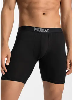 Boxer lunghi aderenti con cotone (pacco da 7), bonprix