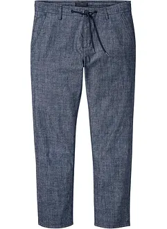 Pantaloni chino regular fit in chambray, straight, bonprix