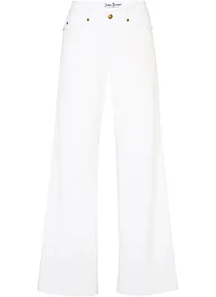 Jeans wide leg elasticizzati, vita media, bonprix