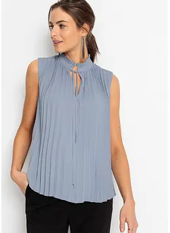 Top plissettato, bonprix