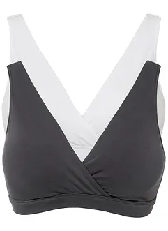 Reggiseno allattamento senza ferretto con cotone biologico (pacco da 2), bonprix