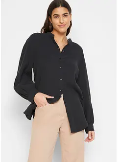 Camicia lunga in mussola di cotone, bonprix