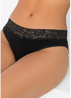 Slip con pizzo (pacco da 5), bonprix