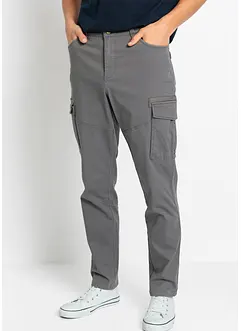 Pantaloni cargo elasticizzati slim fit straight, bonprix