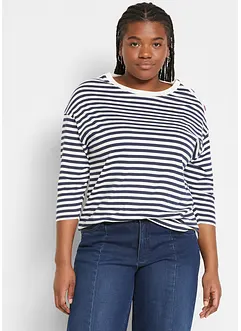 Maglia a maniche lunghe oversize con bottoni, bonprix