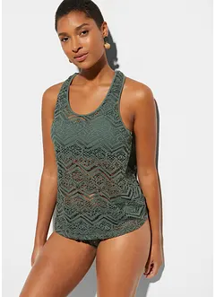 Tankini in pizzo (set 2 pezzi), bonprix