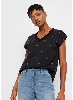 Maglia fantasia in puro cotone, bonprix