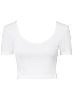 Maglia a costine con scollatura a cuore, RAINBOW
