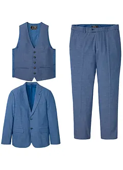 Completo (3 pezzi) giacca, pantaloni, gilet, regular fit, bonprix