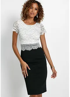 Abito con pizzo, bonprix