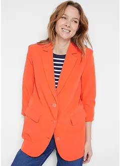 Blazer lungo con maniche arricciate, bonprix