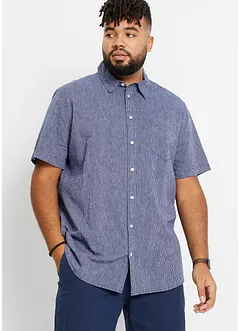 Camicia a maniche corte in misto lino, bonprix