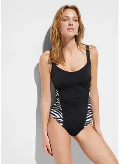Costume intero in poliammide riciclata con effetto modellante medio, bonprix