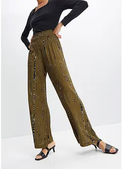 Pantaloni a palazzo con stampa batik, bonprix